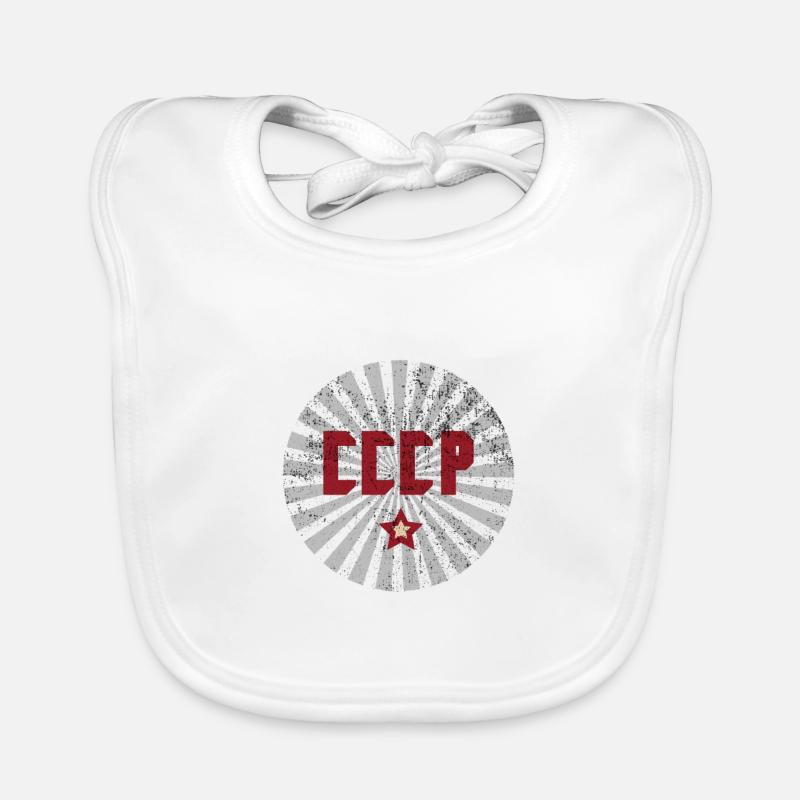 Icône étoile URSS Bavoir bio Bébé