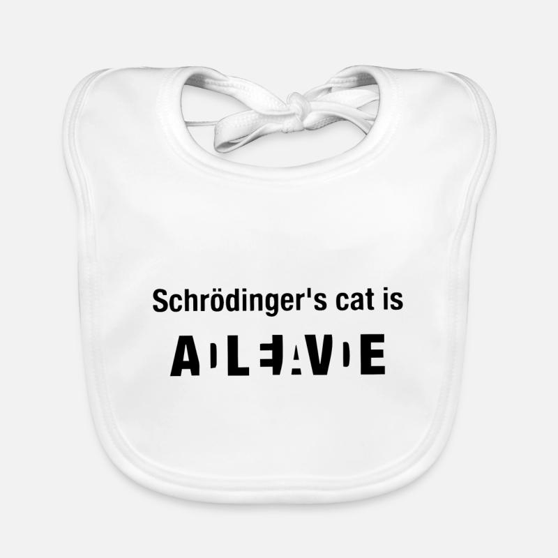 Schroedinger Cat Cat Saying Gift Organic Baby Bibs
