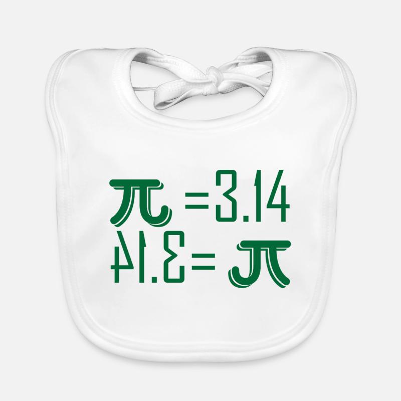 Pi 3.14 Pi Day Gift Organic Baby Bibs