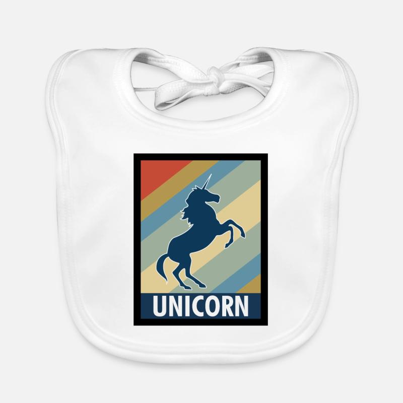 Mythisch Einhorn Unicorn Geschenk Baby Bio-Lätzchen