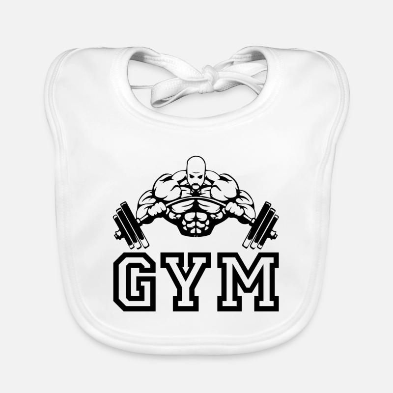 Cadeau Gym Beast Bavoir bio Bébé