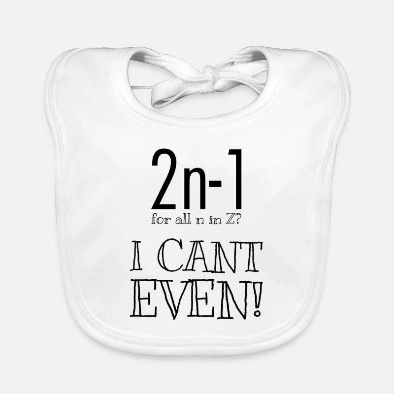 Math student math saying gift Organic Baby Bibs