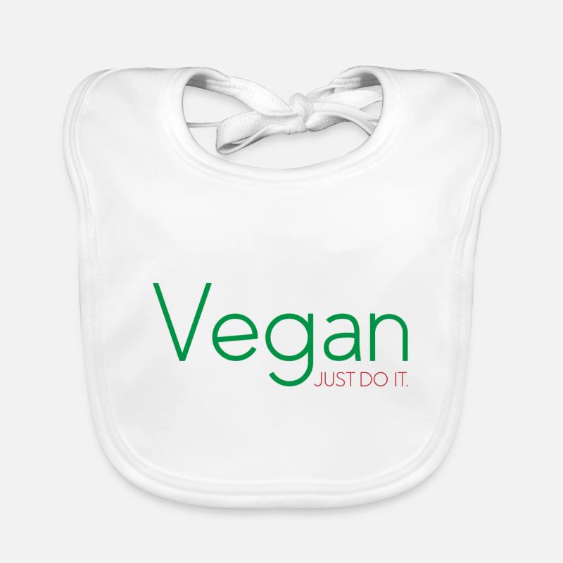 Vegan Fleischfrei Spruch Veganer Geschenk Baby Bio-Lätzchen