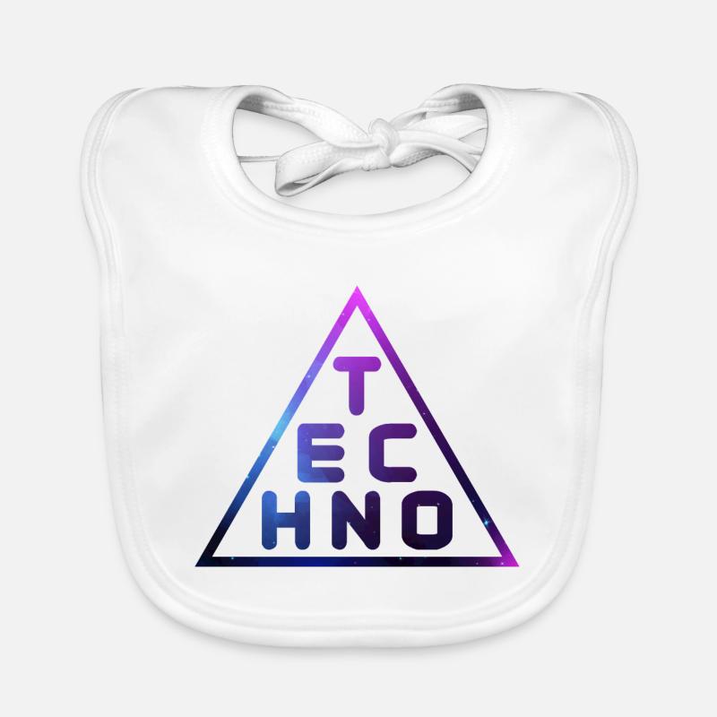 Techno Music Musik DJ Geschenk Baby Bio-Lätzchen
