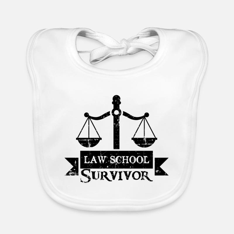 Law school Survivor Geschenk Baby Bio-Lätzchen
