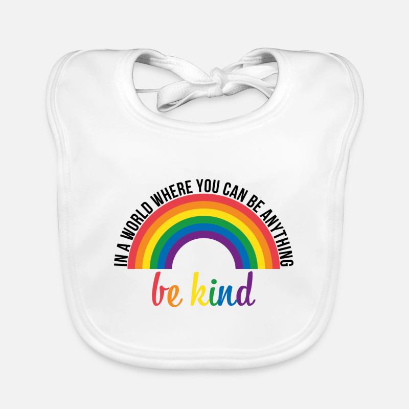 Be Kind Spruch Rechte Toleranz Geschenk Baby Bio-Lätzchen