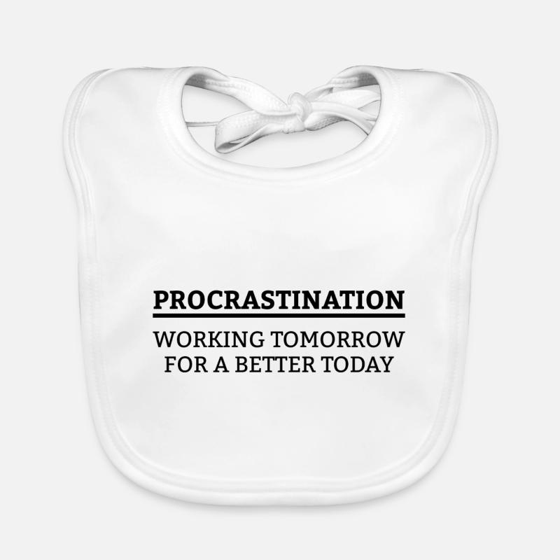 Working tomorrow for a better today Geschenk Baby Bio-Lätzchen