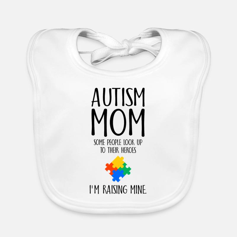 Cadeau d'autisme de conscience de maman d'autisme Bavoir bio Bébé