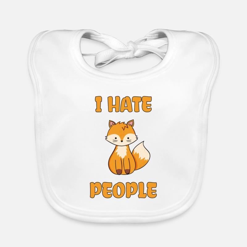 I Hate People Fuchs Baby Bio-Lätzchen