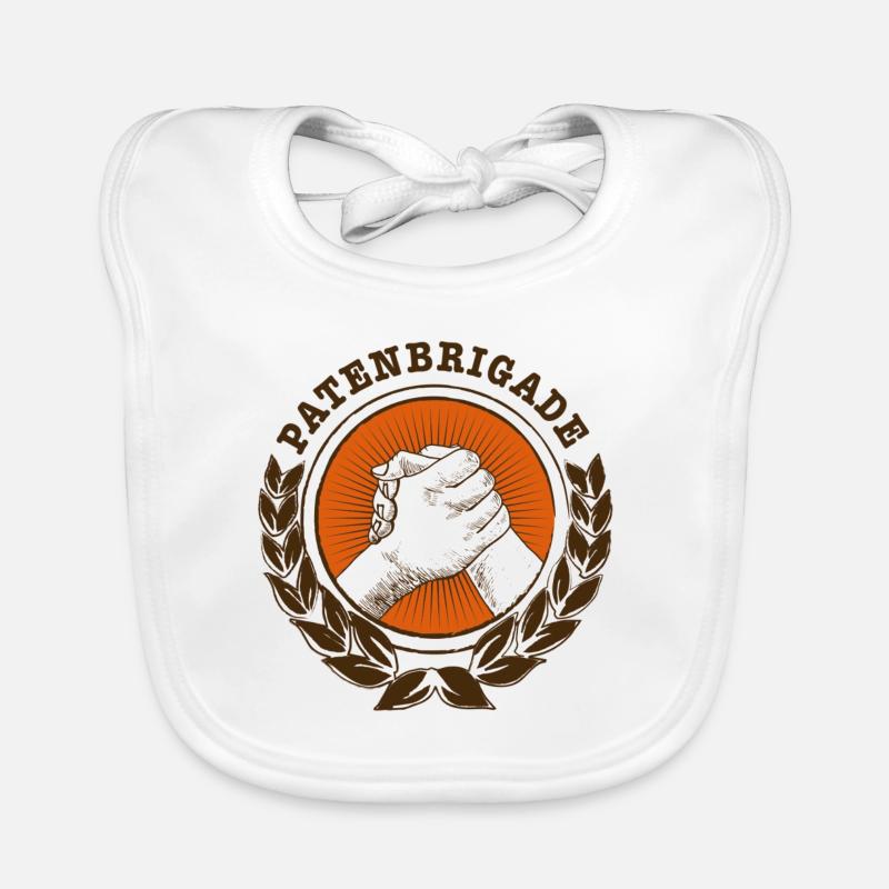PATENBRIGADE Logo (bunt) Baby Bio-Lätzchen