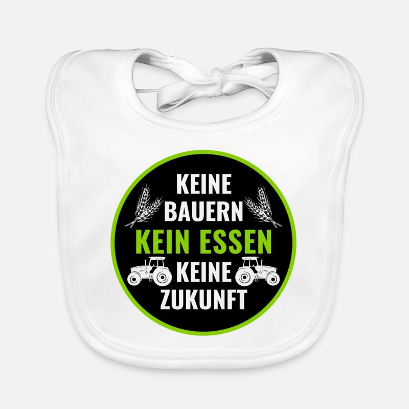 Bauerndemo Bauer Landwirt Bauern Protest Sprüche Baby Bio-Lätzchen