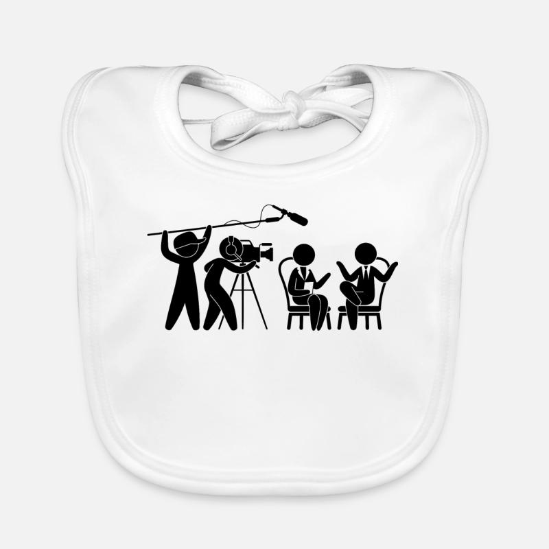 Television Studio talk show Organic Baby Bibs
