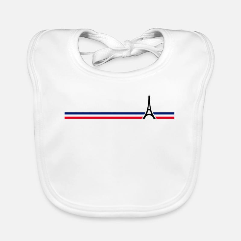 Paris - Eiffelturm Baby Bio-Lätzchen