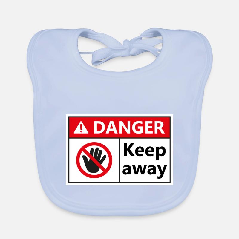 Danger Keep Away Baby Bio-Lätzchen