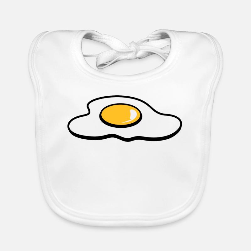 Ein Spiegelei Baby Bio-Lätzchen