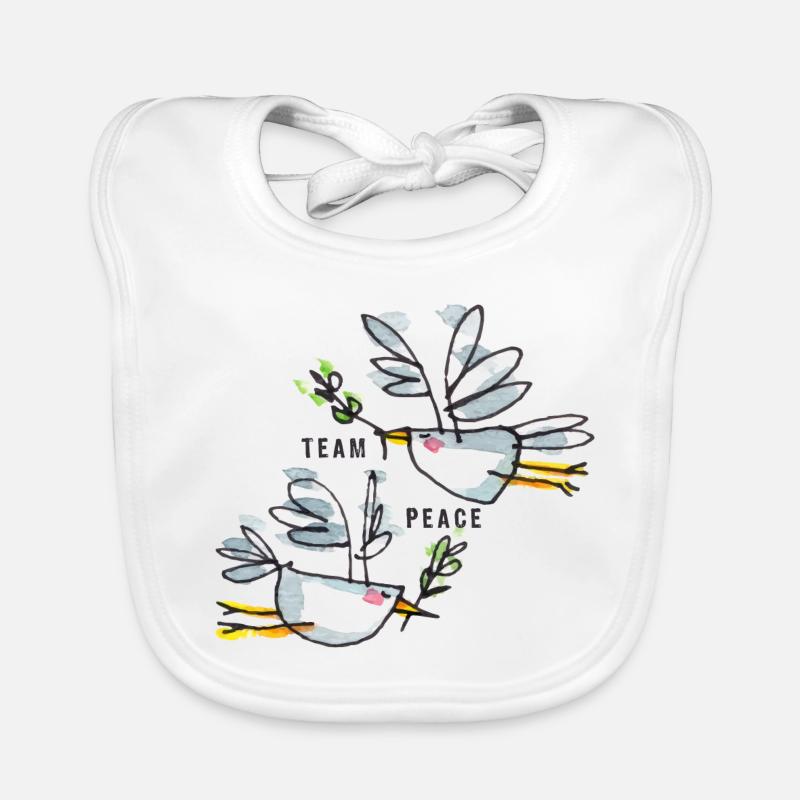 Peace / Flying for Peace – Team Peace Organic Baby Bibs