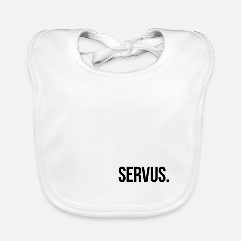 SERVUS. - Schlicht und Aussagekräftig Baby Bio-Lätzchen