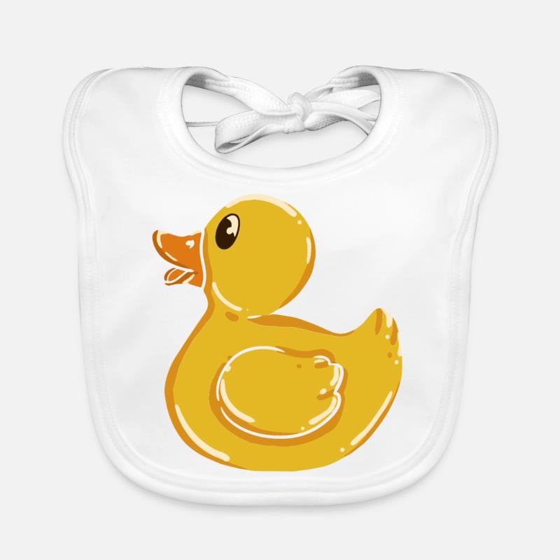 Bathing Duck Squeaky Duck Duck Rubber Duck Chick Organic Baby Bibs