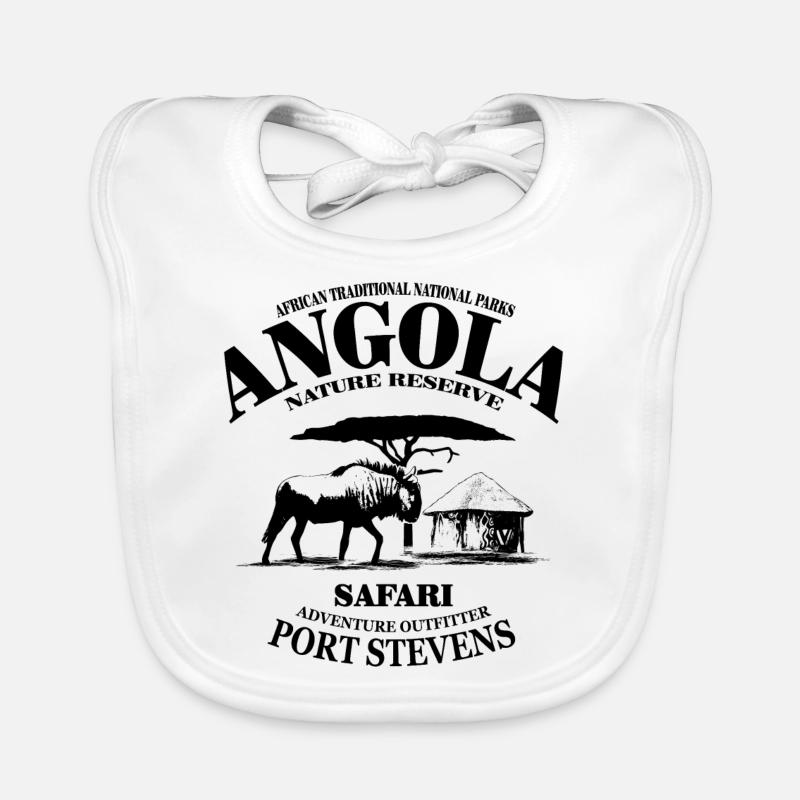 Angola - Wildebeest Organic Baby Bibs