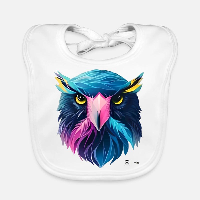 In Shield Shape Organic Baby Bibs