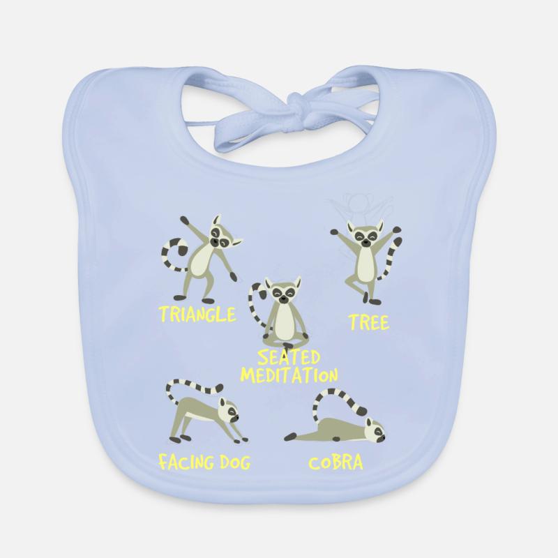 Yoga Lemur Organic Baby Bibs
