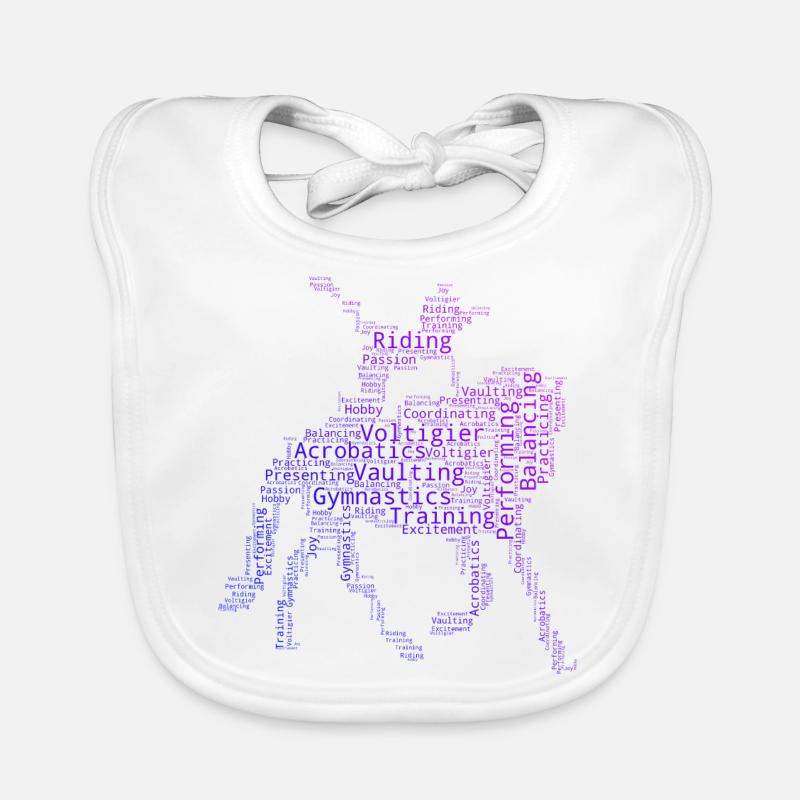 Team Vaulting Women's Body Control Organic Baby Bibs