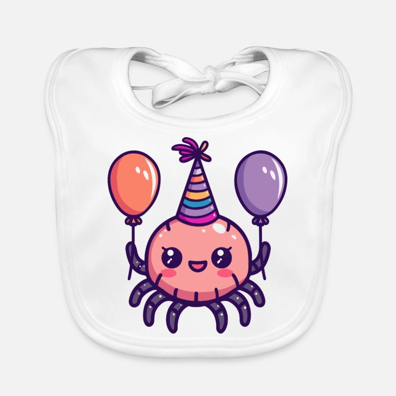 Tarantula Geburtstag Comic Baby Bio-Lätzchen