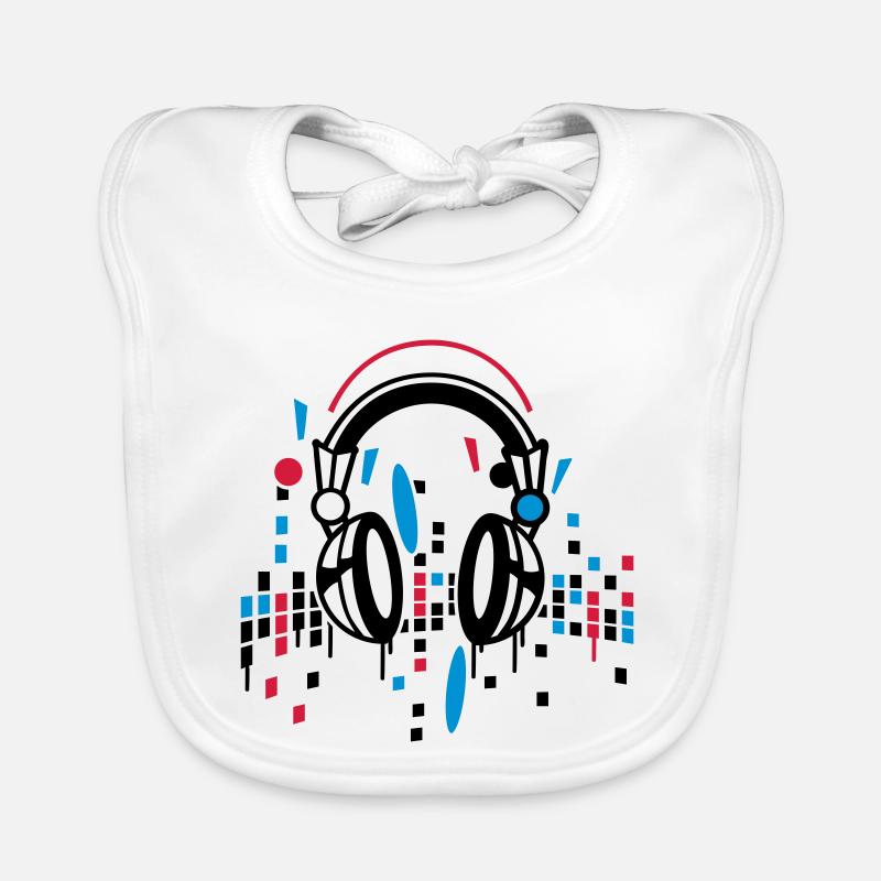 Headphones equalizer Organic Baby Bibs