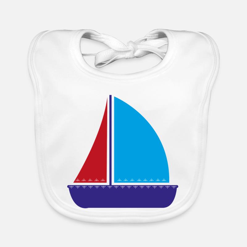 Segelboot Baby Bio-Lätzchen