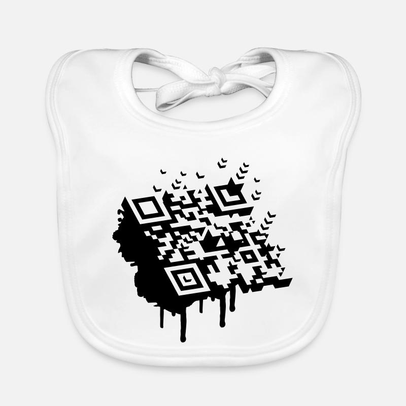 A 3D bar code as a graffiti Organic Baby Bibs
