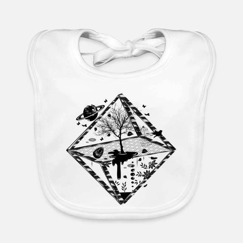 A surrealistic object Organic Baby Bibs