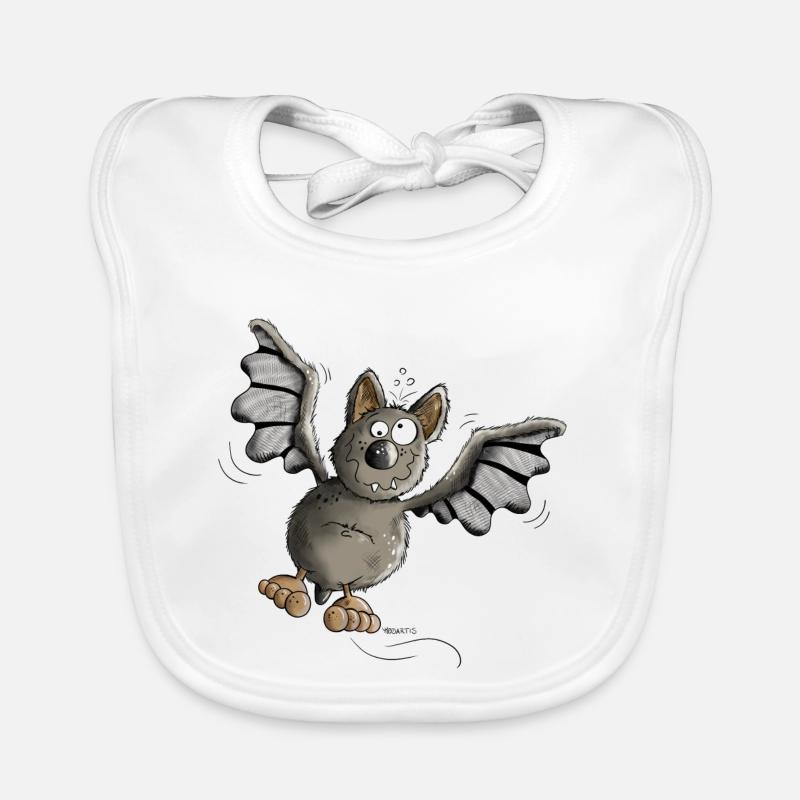 Cute Bat Organic Baby Bibs