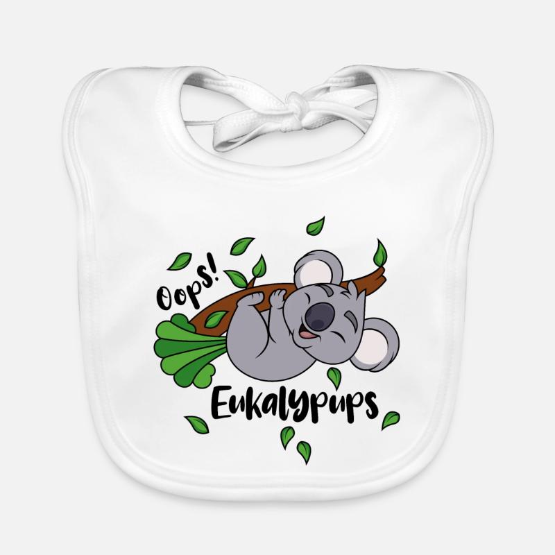 Koala Eukalyptus Oops Eukalypups Pups Tier Ast Baby Bio-Lätzchen