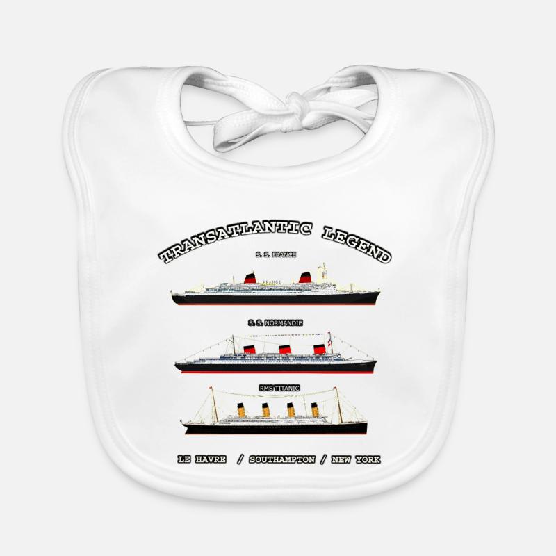 TRANSATLANTIC LEGEND Louis RUNEMBERG © Adagp - Bavoir bio Bébé - blanc