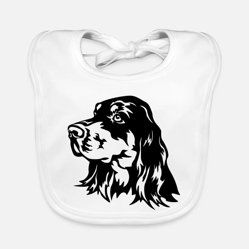 Gordon Setter Kopf Baby Bio-Lätzchen