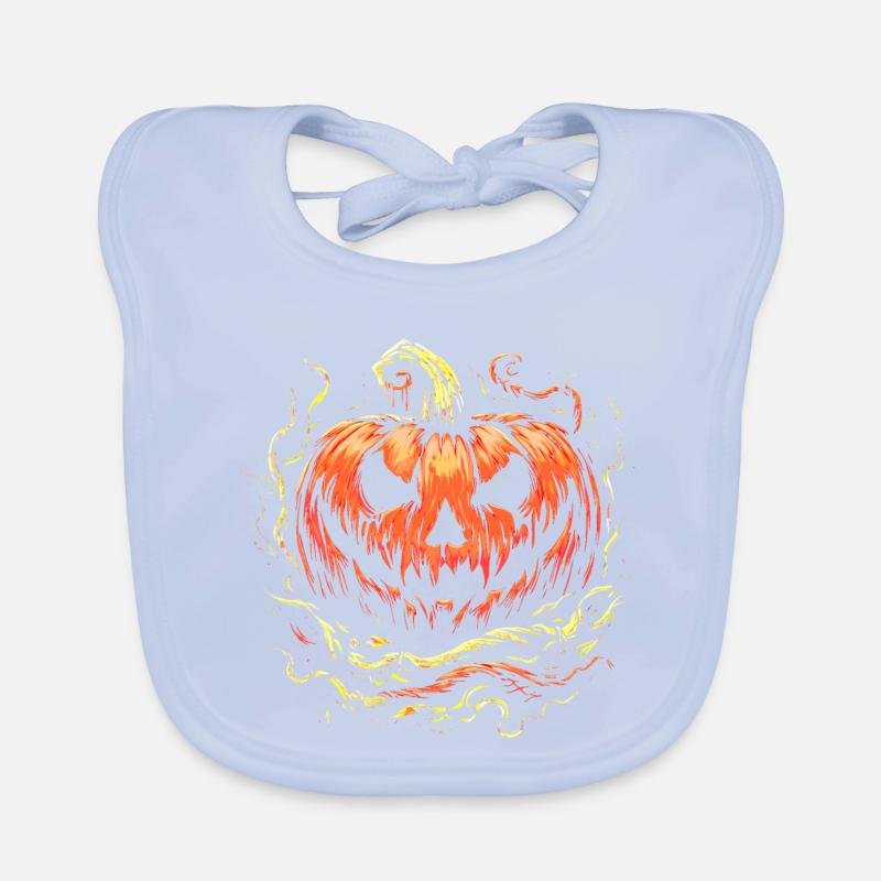 Halloween pumpkin Baby Bio-Lätzchen