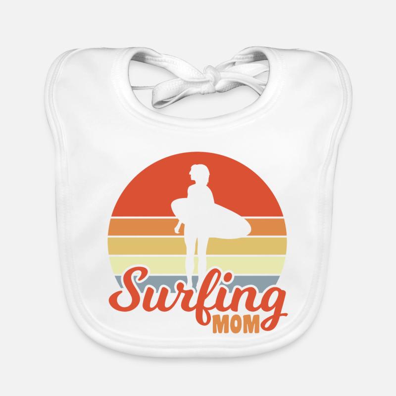 Maman surfeuse Bavoir bio Bébé
