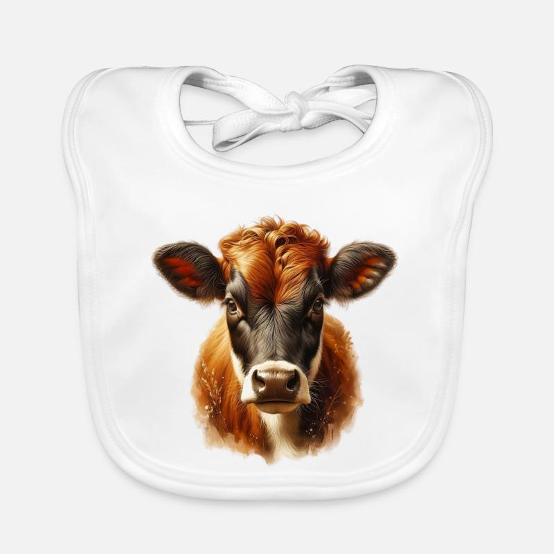Vache Bavoir bio Bébé