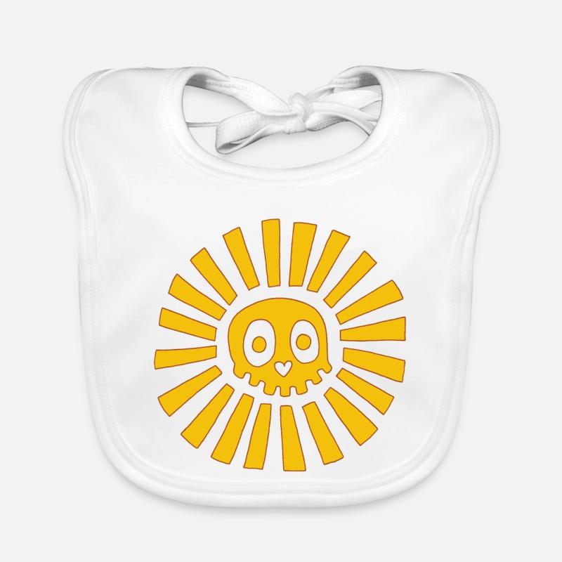 Sunny Skull Organic Baby Bibs