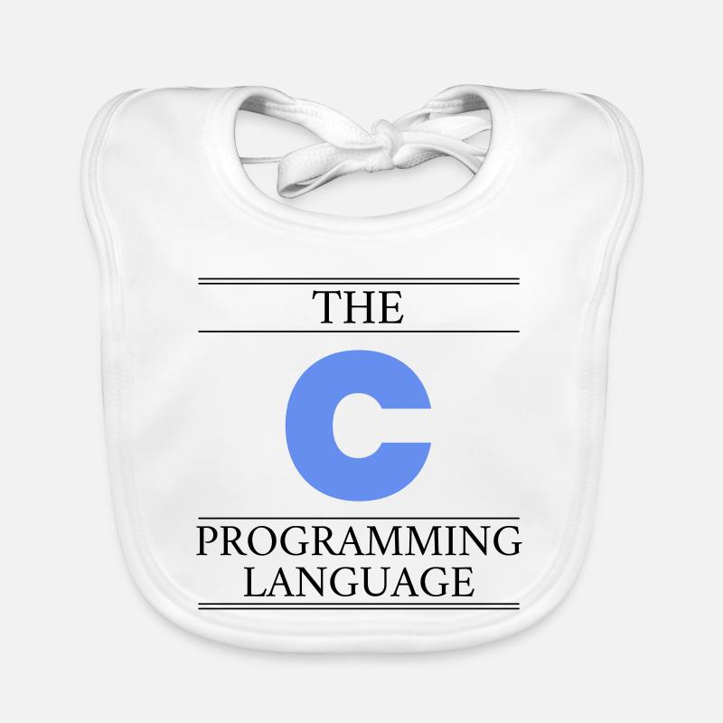 The C Programming Language - Baby Bio-Lätzchen - Weiß