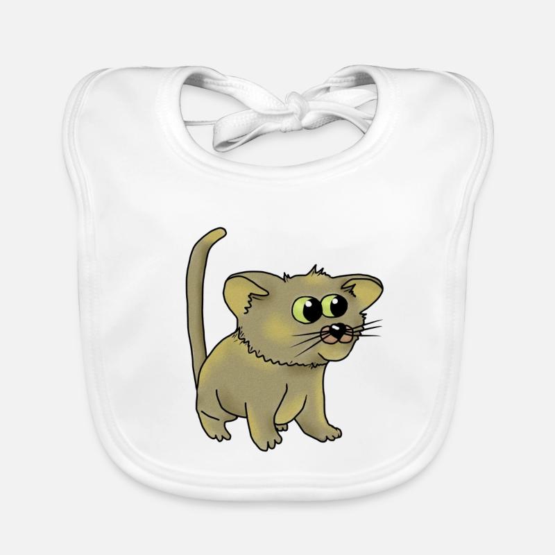 nette Katze Baby Bio-Lätzchen