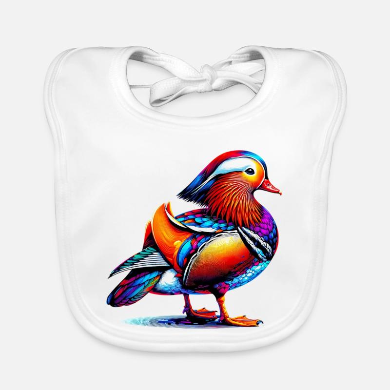 Canard mandarin Bavoir bio Bébé