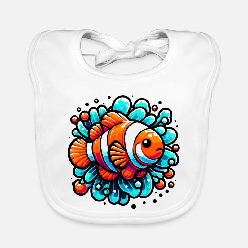 Clownfische Baby Bio-Lätzchen
