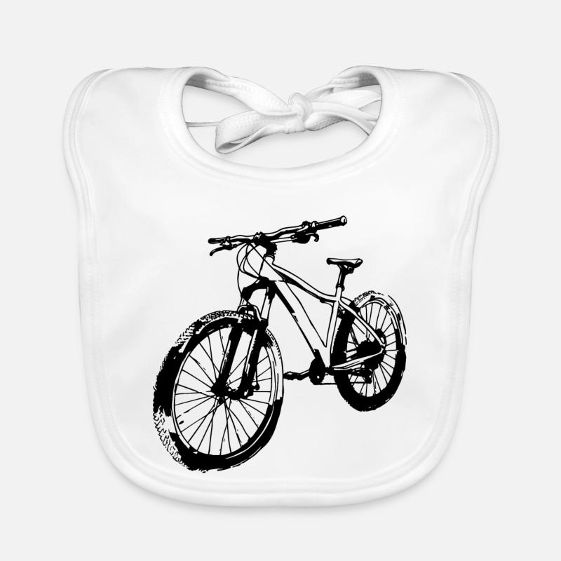 Dessin cycliste Bavoir bio Bébé