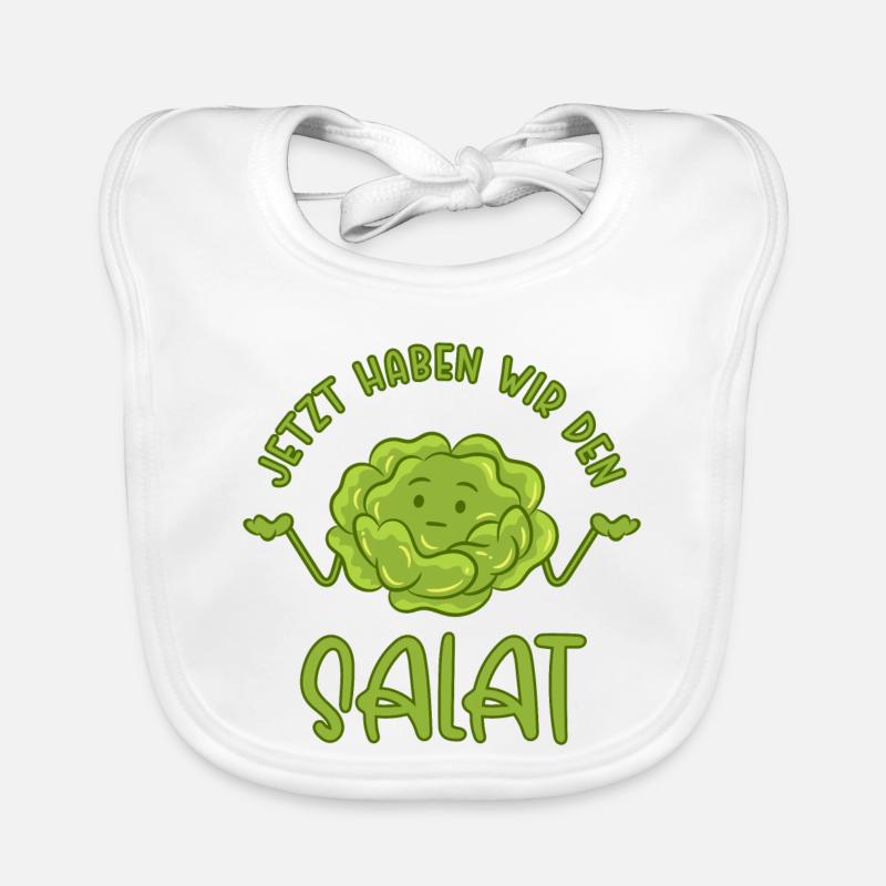 Now we have the salad Organic Baby Bibs