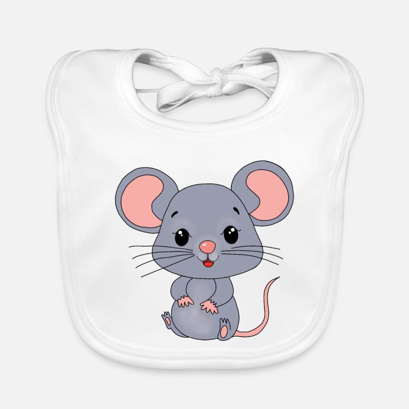 Maus Mäuse Baby Bio-Lätzchen