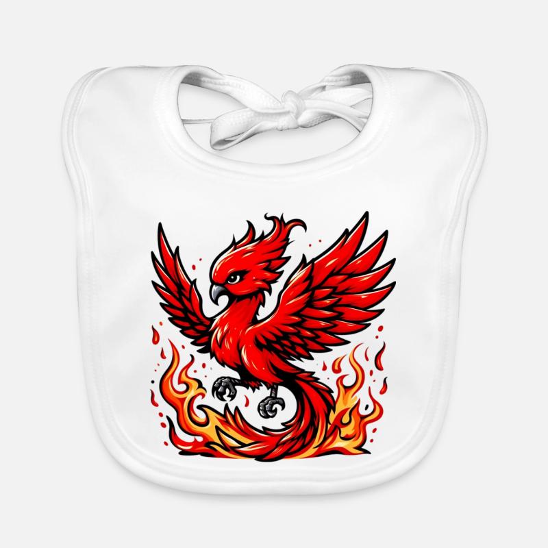 Roter Phönix Baby Bio-Lätzchen