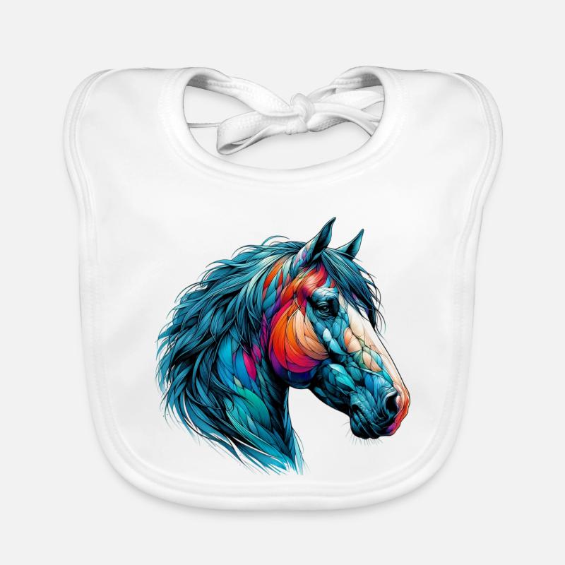 Cheval Bavoir bio Bébé