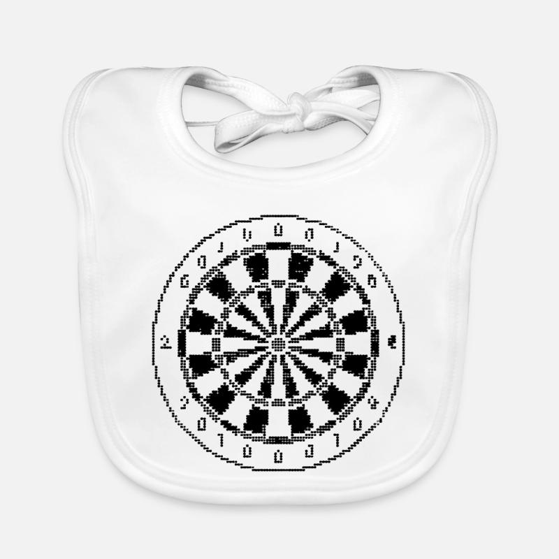 Jeu de fléchettes Pixel Graphique Bavoir bio Bébé