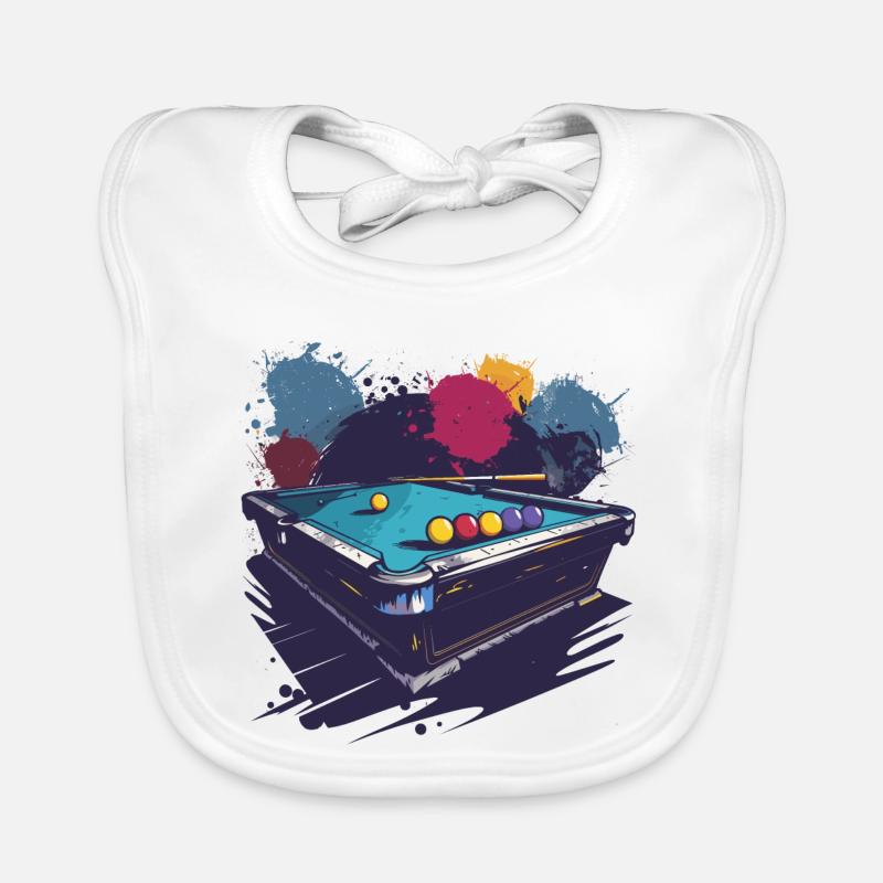 Billiard Graphics Organic Baby Bibs